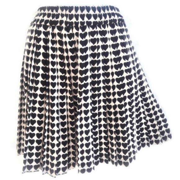 Zara Dresses & Skirts - Zara Skirt Accordion Pleated Black Hearts M